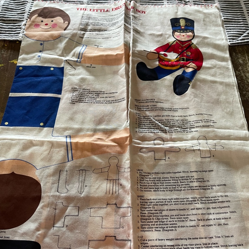 Little Drummer Boy Fabric Panel